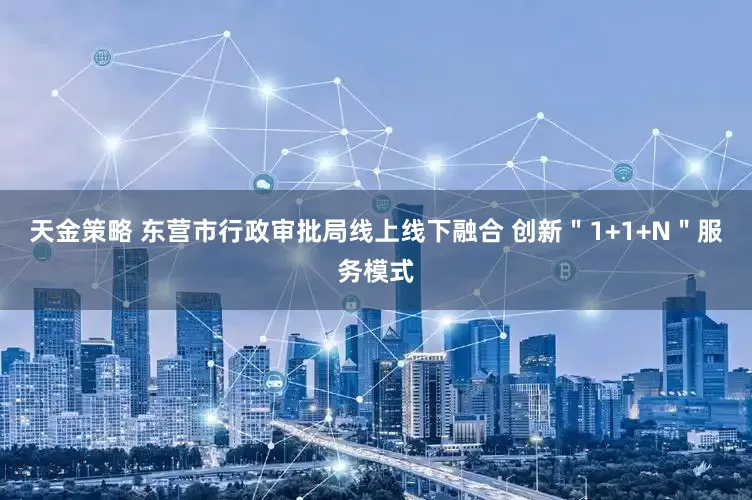 天金策略 东营市行政审批局线上线下融合 创新＂1+1+N＂服务模式