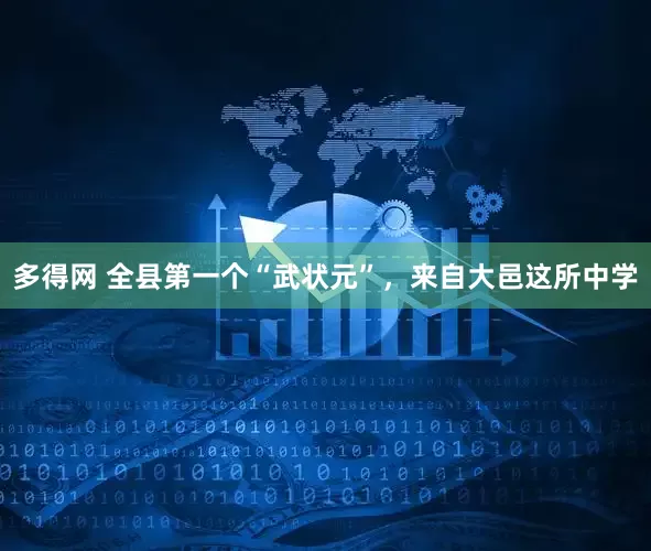 多得网 全县第一个“武状元”，来自大邑这所中学